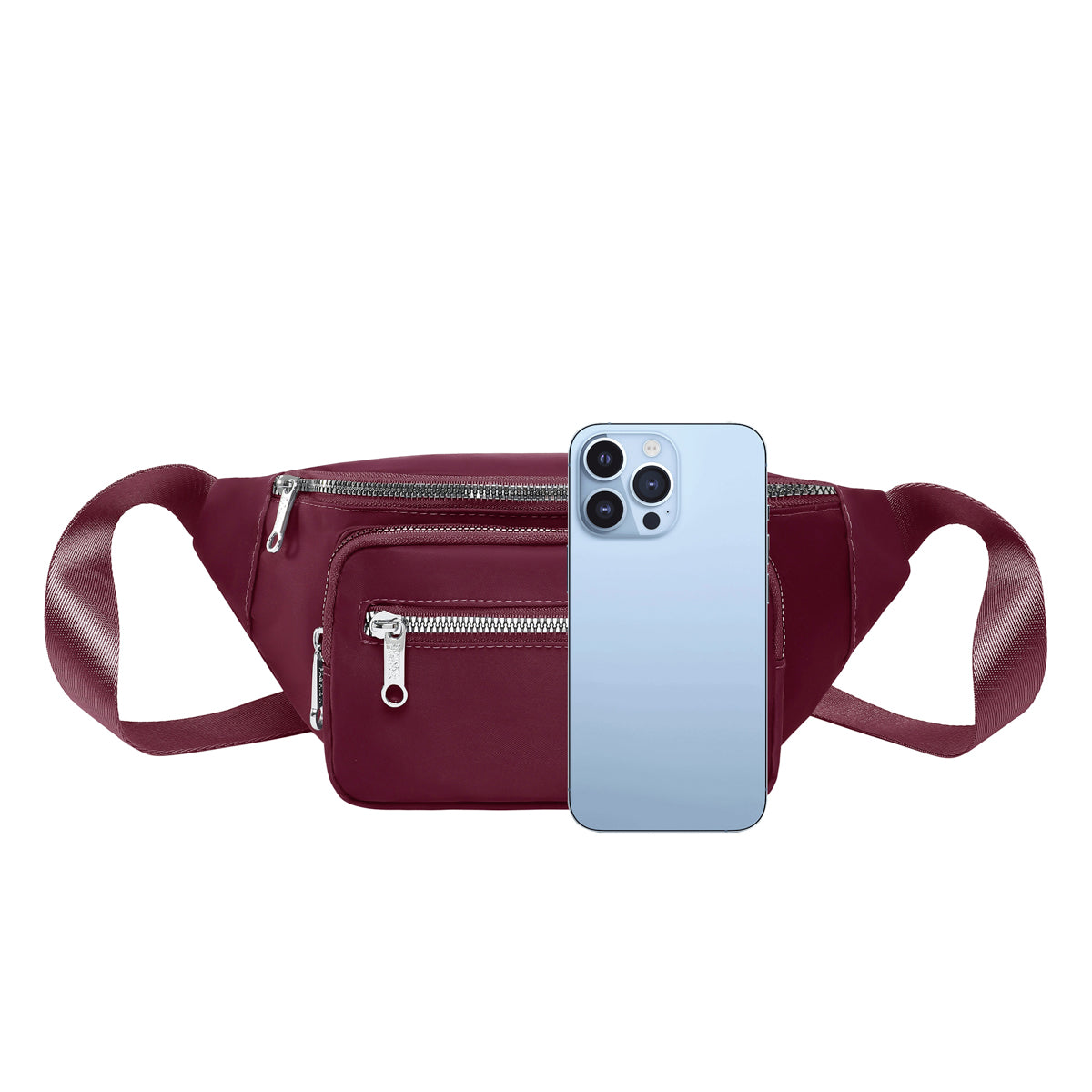 PL7716 2025 Oxford Cloth Waist Bag Zipper Chest Bag Sport Travel Girl Belly Pocket Hip Bum Bag Fashion Phone Fanny Pack for Women