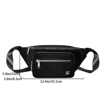 PL7716 2025 Oxford Cloth Waist Bag Zipper Chest Bag Sport Travel Girl Belly Pocket Hip Bum Bag Fashion Phone Fanny Pack for Women