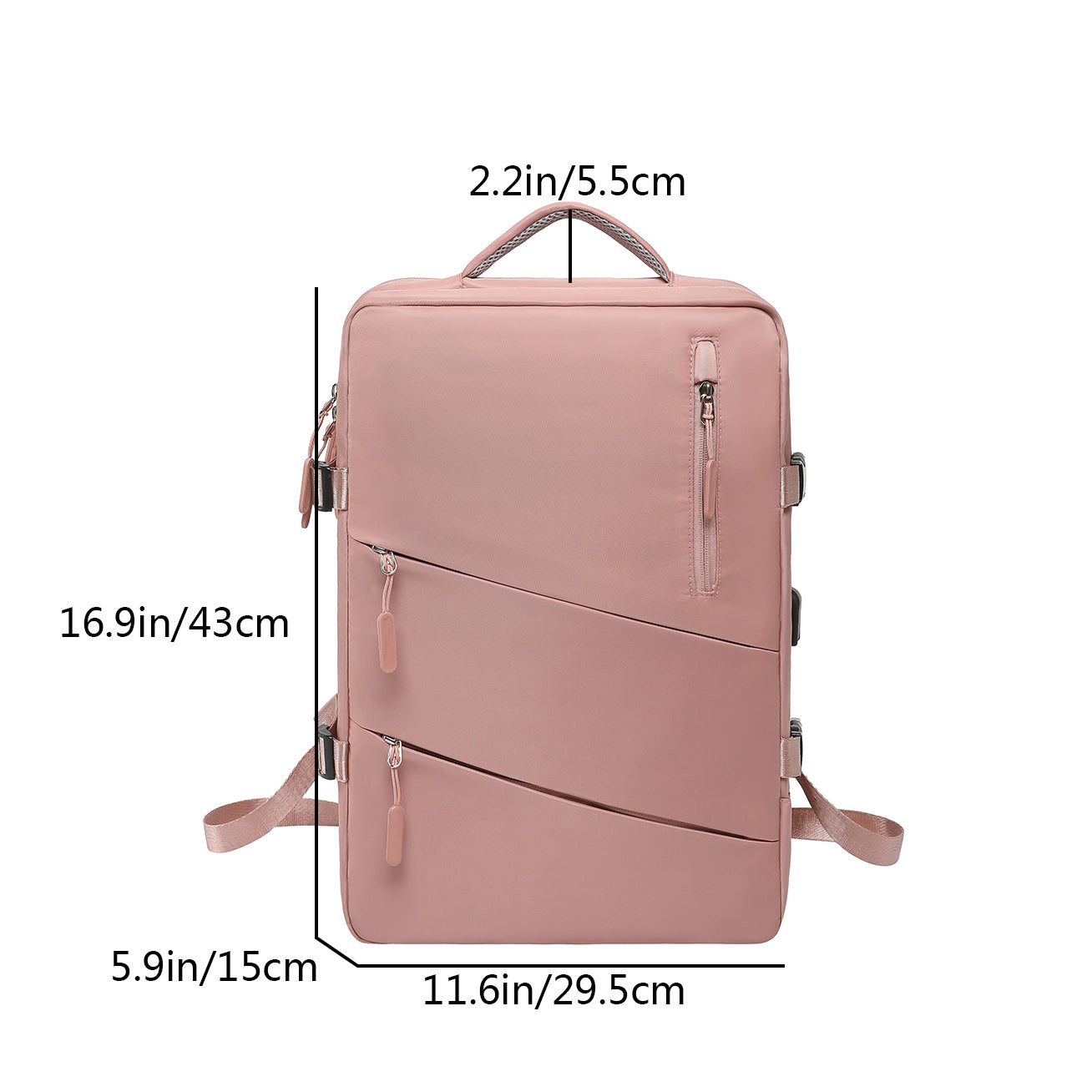 Academy Bag Airplane Travel Backpack Cabin Woman Rayanair 40x20x25 Business Laptop Nylon Traveling University USB Charging